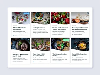 Trickle.app Course catalog / Course overview / Your queue 7ninjas animation app article browsing cards catalog design flat interaction list motion principle queue reader transition typography ui website wishlist