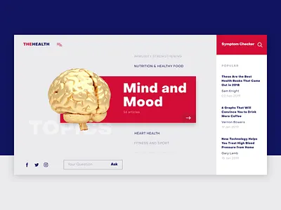 Health Blog 3D Animation 3d 3d animation 3d graphics animation blog blog article brain design health health blog interaction design motion design ui user experience user interface ux web web design web page design website