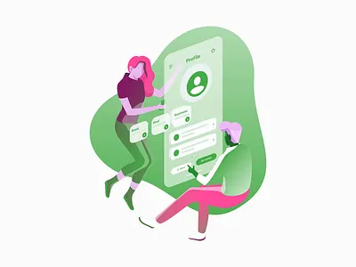 Floating Character Animation abstract adobe after effects animation 2d app colorful flat floating fyresite illustration illustrator mograph motion phoenix phone playful quirky ui ux vector