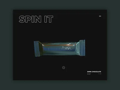 Spinning Chocolate 🍫 3d abstract animation c4d food illustration interaction layout motion web