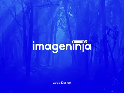 ImageNinja - Logo Design animation branding clean compress daily design flat illustration image katana logo negative space ninja type typography