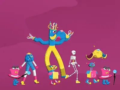 Magic Carnival - 3 animation carnival gif illustration loop magic magician motion designer