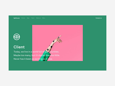 Lighthouse - Client animation app clean design flat interaction interface kit responsive ui ux