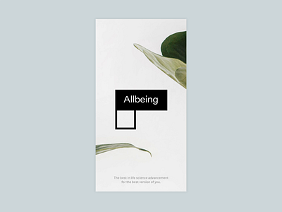 Allbeing - App Splash Screen animation app app branding app design interaction medecine medical pharma pharmaceutical pharmaceuticals splash splash screen splashpage ui design