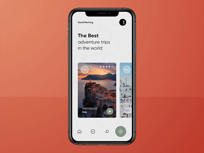 Trip App🏕#2 adventure animated animation app application booking app concept design flat gif interaction iphone ixd mobile motion principle sketch ui ux