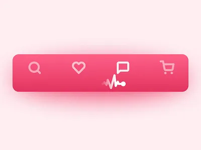 Heartbeat Tab Bar Animation animation app design buttons design graphic design heartbeat icons interaction interaction design interface mobile mobile app motion design navigation surge line tab bar ui user experience user interface ux