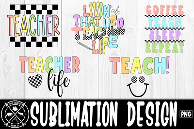 Teacher Sublimation Bundle clip art teacher shirts teacher sublimation