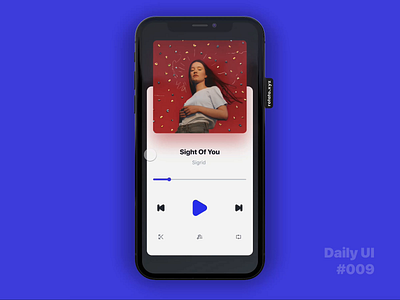 Daily UI Challenge #009 - Music Player app concept dailyui dailyui 009 invision invisionstudio music app music player music player ui musicplayer ui ux