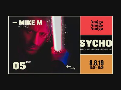 Festival Layout animation design festival interface minimal ui ux web