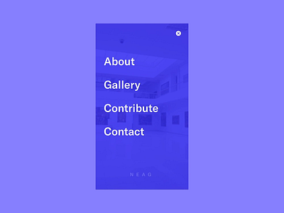 Non-existent Art Gallery design framer interaction ui
