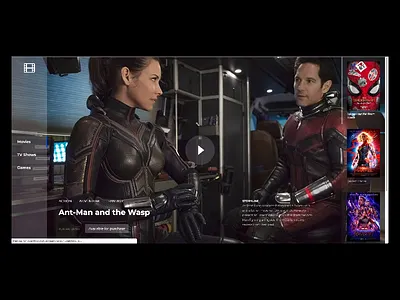 Fullscreen movie trailer website layout animation animations css css animation html videoplayer web design webflow