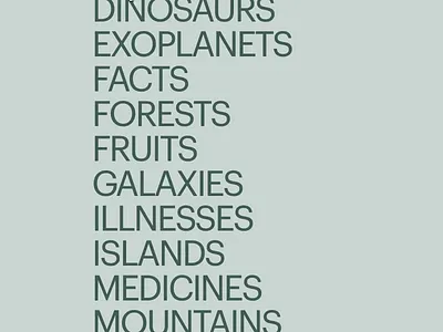 Collections • Populate animation data download font freebie hover list minimal minimalist sketch type type animation typography webflow