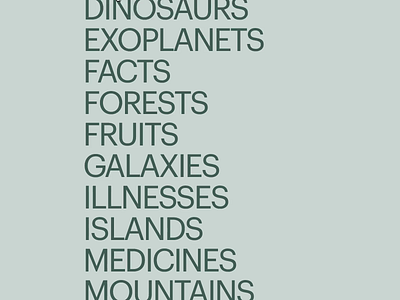 Collections • Populate animation data download font freebie hover list minimal minimalist sketch type type animation typography webflow