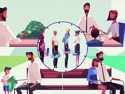 Sensei - the future of retail after effects animation background character animation commercial design explainer video explanatory video illustration motion design motion graphics shopping technology