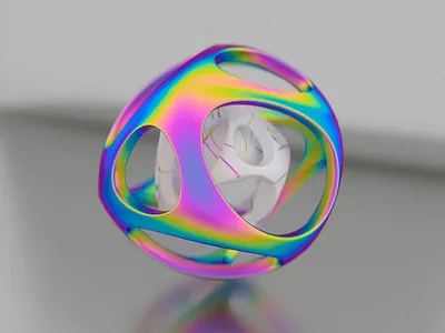 –Space&Octane. animated animation branding cinema4d design gradient holographic identity logo logomark minimal motion octane pearlescent space spaceart