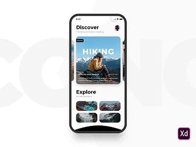 Activity App activity adobe xd animation app clean design flat ios mobile ui ux web