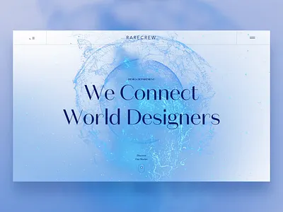 Web Animation ae animation clean fresh header landing page luxury motion particles ui webdesign