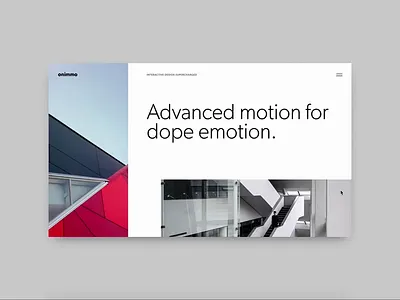 Motion Animation animation design interaction design minimal ui web website