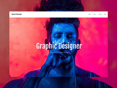 Barrel Personal animation blogger business corporate creative interaction landing magazine minimal personal portfolio promo slider themeforest transition ui ux web webdesign wordpress