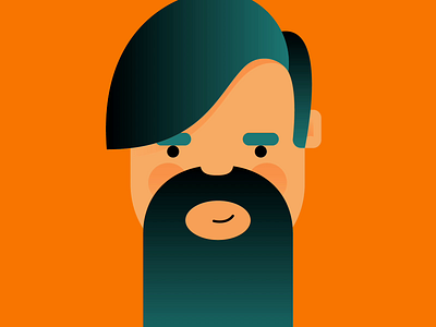 Spring Cleaning animated animation art beard bright character cute design equinox flowers gif gradient illustration illustrator male man mustache shave spring vector