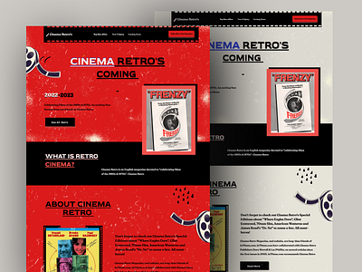 Retro Landing Page abustudio52 design home page illustration landing landing page landingpage retro ui website website design