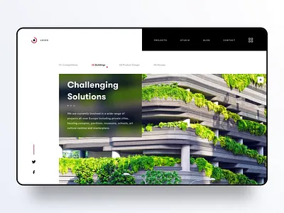 Architecture Studio Interaction animation architecture concept interaction landing motion protopie studio ui ux