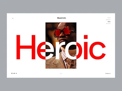 Heroic adobe xd animation colors design ecommerce editorial fashion minimal uipractice ux website