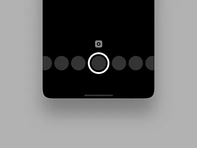 Camera Picker Interaction camera camera app freebie interaction design microinteractions mobile design picker record button slider ui ui animation ux