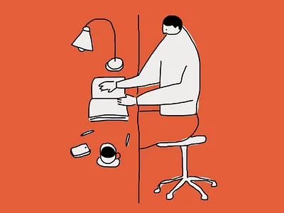 Student academy animation character coffee design desk education graphic design illustration podpunkt poland reading student studying teaching university warsaw