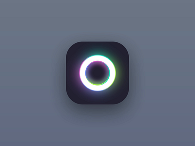 Animated app icon animated animation app app icon dailyui dailyui 005 icon minimal minimalist ring shiny simple ui