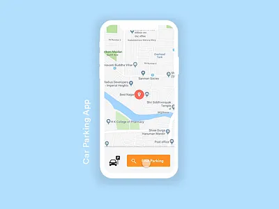 Car Parking Interaction adobe xd app design gif gif animation interaction design mobile animation mobile app design music app ui ui design user experience user interface ux ux design