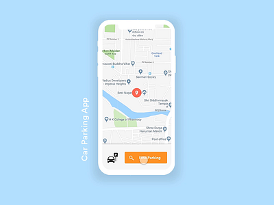 Car Parking Interaction adobe xd app design gif gif animation interaction design mobile animation mobile app design music app ui ui design user experience user interface ux ux design