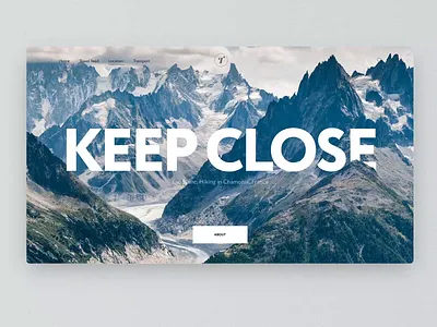 Parallax animation — Daily Inspiration adobe xd animation big background images carousel clean daily inspire design grid interaction main screen minimalistic parallax ui interaction web