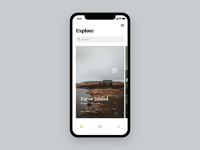 Travel Stories [Concept] app black clean concept design explore gps guide ios light map app minimal protopie strv strvcom tom vranek travel travelling ui ux