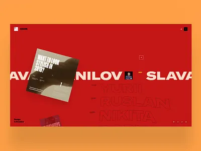 SQUARE - Interaction Vol. 2 challenge clean clear creative dailui design grid inspiration interaction interface photo porfolio sketch square typography ui ux web webdesign website