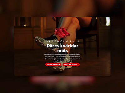 Salomon Speedcross 5 css e commerce fashion glitch html landing page nature