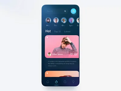 Video App Animation animation app clean design film gradient interactive layout modern typography ui