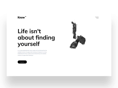 Exploration design hero area minimal video video animation video background web design