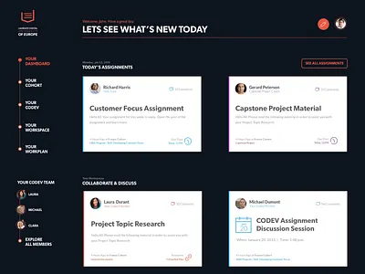 Sidebar Animation animation calendar notifications settings sidebar