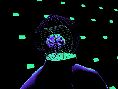 Workout 3d brain brain training endless exercise gif green gym loop mental psychedelic purple sam gilmore strength surreal training trippy workout
