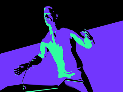 Pig Vomit 3d animation coverage debate drain endless gif green loop mic podium politics press purple sam gilmore stand surreal swamp talks trippy