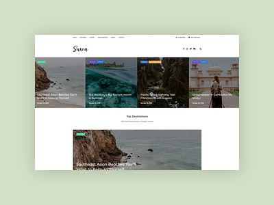 Saxon Travel animation blog business corporate creative interaction interaction design landing magazine minimal slider themeforest travel ui ux web webdesign wordpress