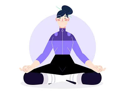 Uplyft Capital - Yoga 2d after effects animation character loop mograph motion graphics