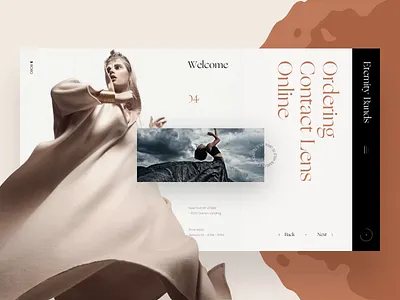 RORO book design fashion interface minimal news photo slide typography ui web