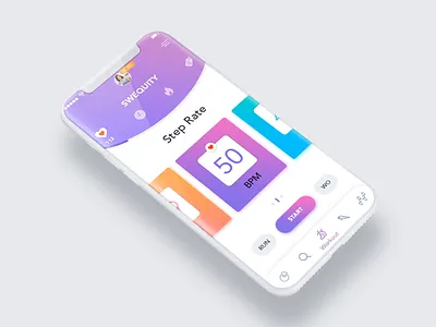 Workout App animation creative design illustration mobile portfolio prototype ui uiux ux