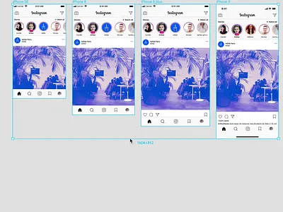 [FREEBIE] Instagram 📱 App Responsive Mockup UI app figma free freebie instagram iphone mockup photo responsive template ui