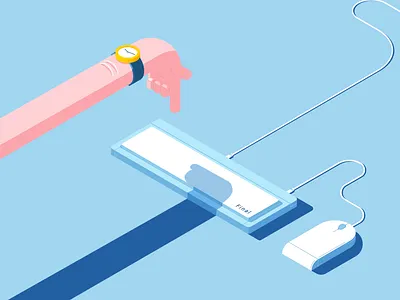 There are no limits to perfection after effects agency life character character animaiton client desk final gif hand in hand illustration isometric keyword motion graphics panic studio workflow workplace