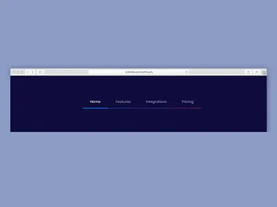 Homepage Navigation Bar animation app application dashboard design gradient homepage navbar navigation tab navigation tabbar tabs ui web