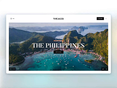 Auto-Animate Slider Transition adobe xd blog design travel ui ui web design uiux user experience user interface user interface design ux vlog vlogger web design website