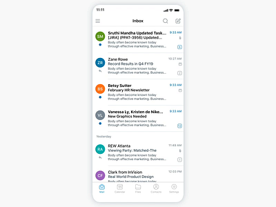 Swipes Action app design email email app interaction mobile motion prototype prototype animation swipe ui ux